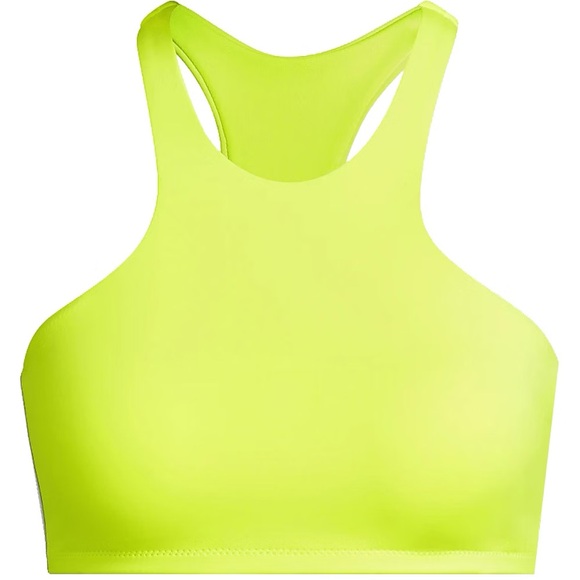 NWT IVY PARK X Adidas Swim Crop Top Solar Yellow Size Extra Small - Picture 1 of 7